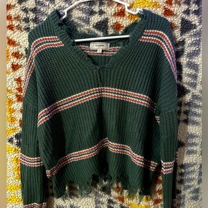 Distressed Cropped Shirt